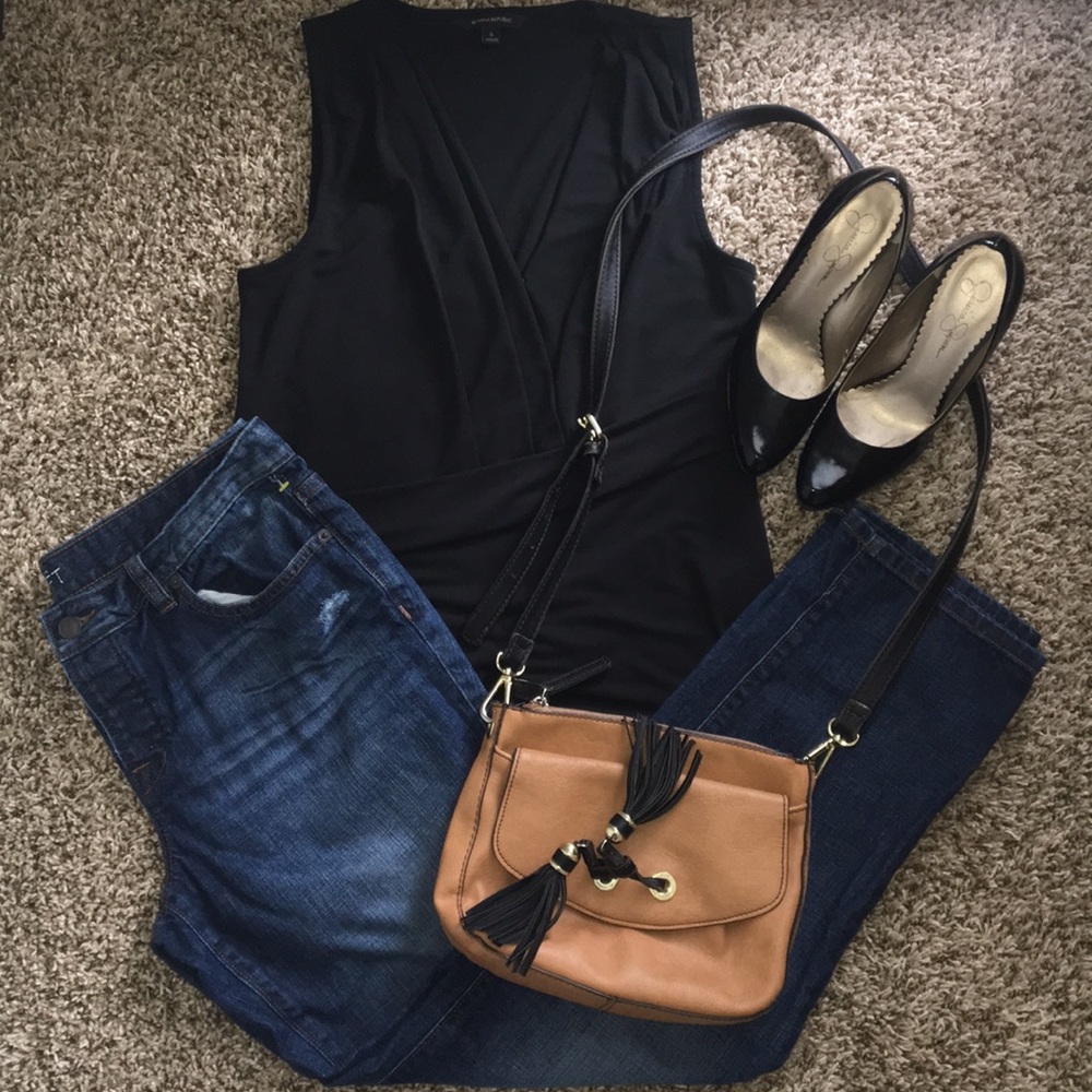 Ann Taylor boyfriend Distressed denim